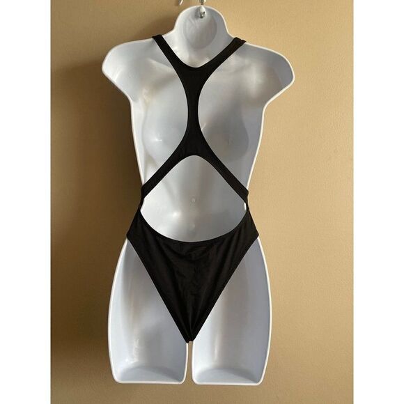 Solid & Striped black cut-out one-piece womens small - Picture 2 of 9